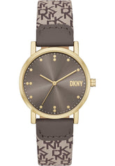 DKNY Women's Analog Quartz Watch with Nylon Strap NY6691